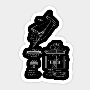 Blotting Pad Vintage Patent Hand Drawing Sticker